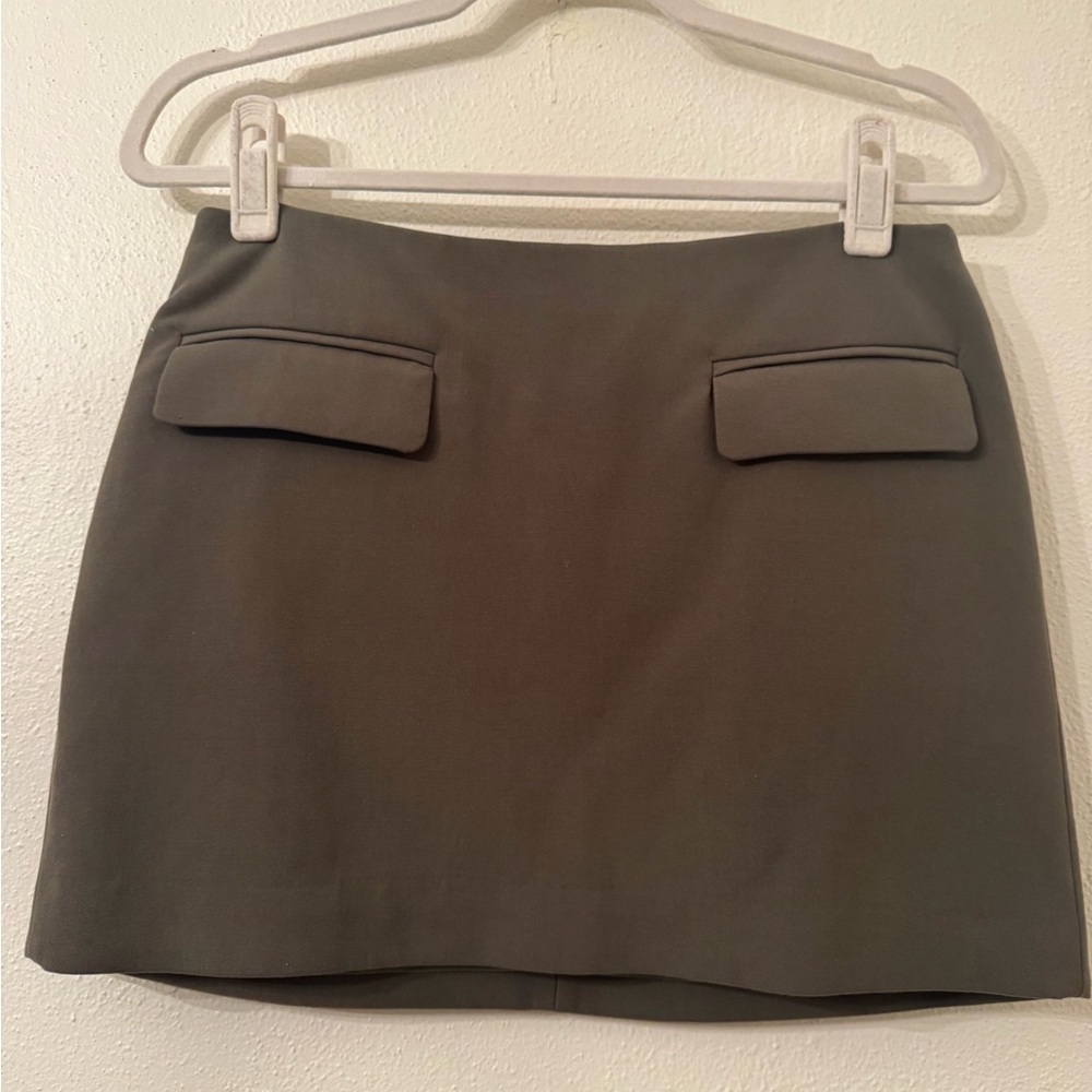 Aritzia Babaton Stationary Skirt - Army Green - Picture 8 of 10